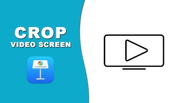 How to crop video screen in keynote