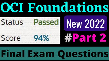 OCI Foundations Final Exam Questions Solve 2022 | 1Z0-1085-21 | All Questions Solve | Part 2