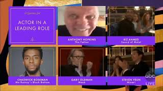 Oscars 2021 - Anthony Hopkins wins best actor