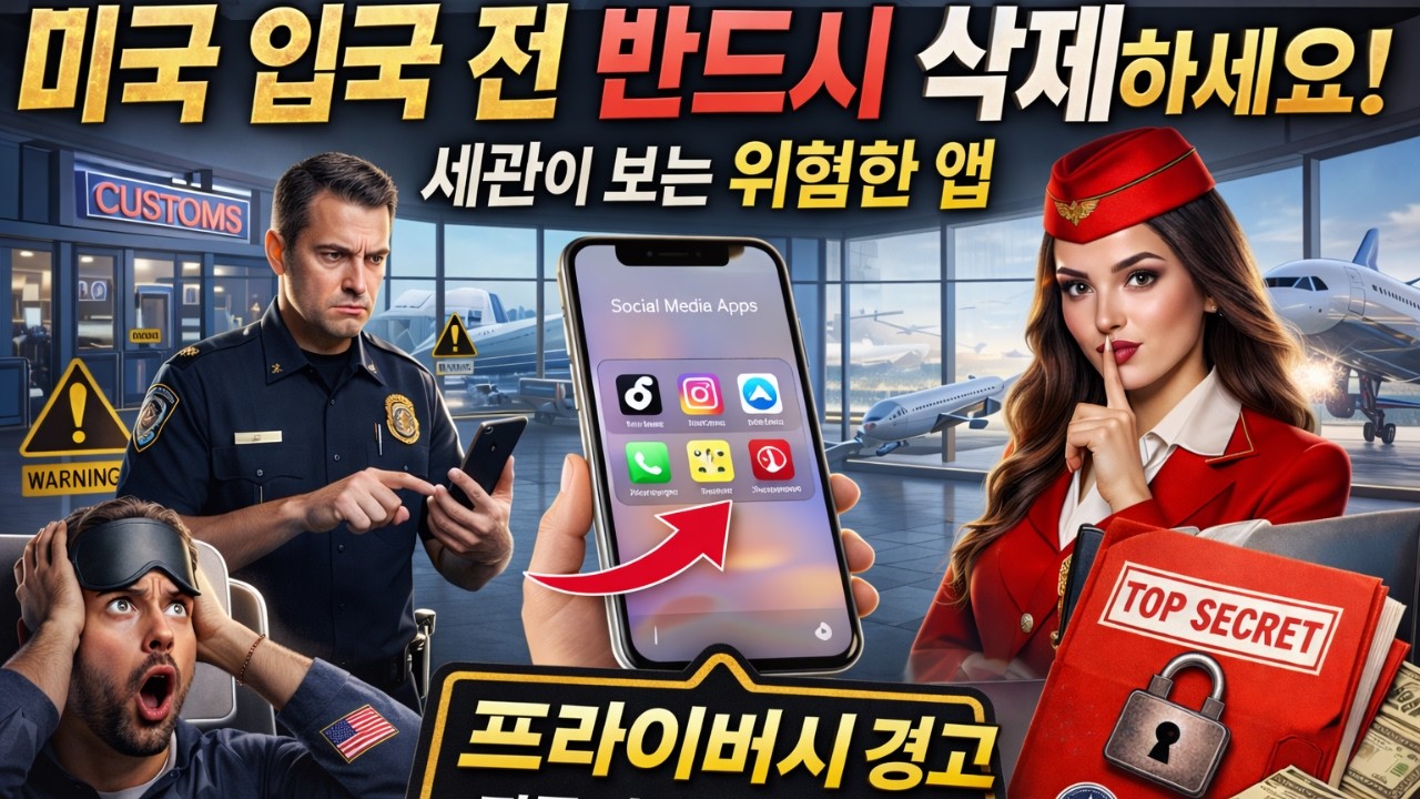 미국 입국 전 반드시 삭제하세요! 세관이 보는 위험한 앱