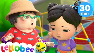 Accidents Happen Play Time | Lellobee City Farm - Cartoons \& Kids Songs | Sing along Learning Videos