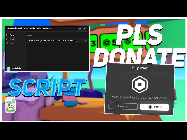 Roblox Pls Donate Script GUI *GET MILLIONS* Exploit (2023 Pastebin