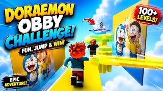 Doraemon Obby Challenge 😱 100+ Levels Fun Race in Roblox 🎮
