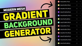 Modern Mesh Multi Color Gradient Background Generators | CSS & Image Gradient Background Tools screenshot 2