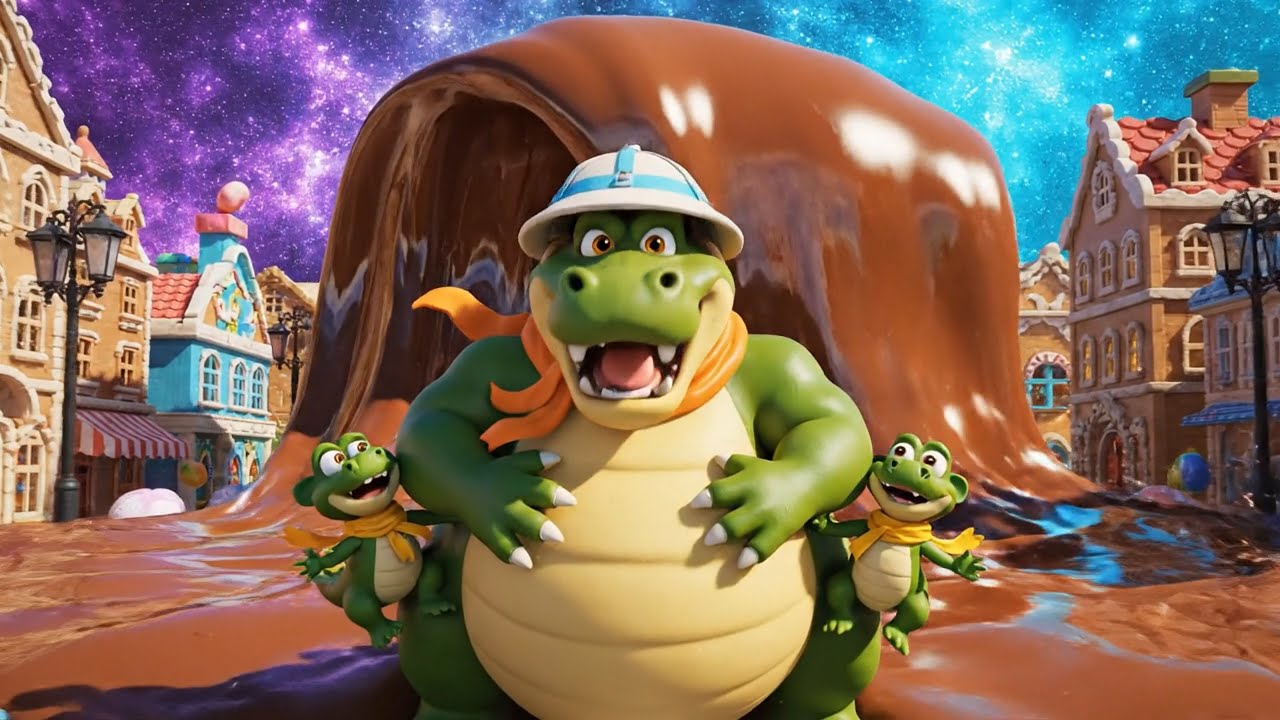 🐊🍫 “THE CROCODILE AND THE SWEET CHOCOLATE VOLCANO THE RETURN OF THE LIGHT🍩🍦🍬