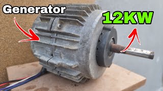 I turn a powerful motor into 235v 12000w electric generator