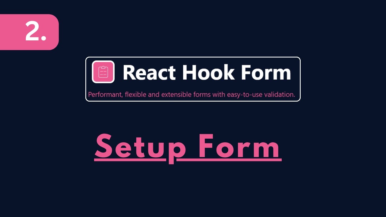 How to setup React Hook Form? - YouTube