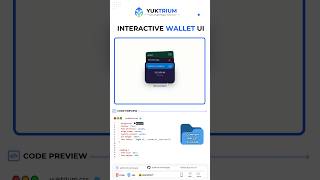 Interactive Wallet UI 💳 | HTML CSS JavaScript
