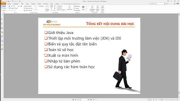 Bài 1 Làm quen với ngôn ngữ lập trình Java