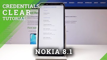 How to Clear Credentials in NOKIA 8.1 - Remove All Licenses