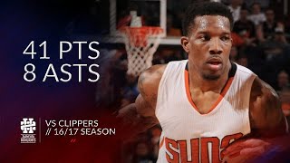 Eric Bledsoe 41 pts 8 asts vs Clippers 16/17 season