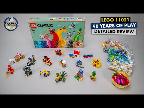 LEGO 11021 90 Years of Play detailed review