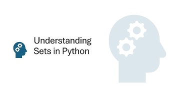 Understanding Sets in Python | Beginner Python Tutorial