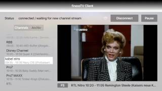 finessTV Client 1.4 on AppleTV: EyeTV live streams & archive movies, EPG, scheduled recordings screenshot 5
