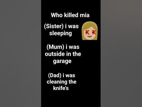 who killed mia - YouTube