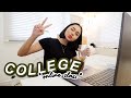FIRST DAY OF COLLEGE!!! (ONLINE CLASSES) 💚 | ThatsBella