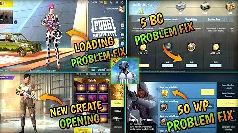 Loading Problem Fix Pubg Lite 😍 | 5 Bc Problem | 50 Wp Mission Problem Fix | New Create Opening 😱