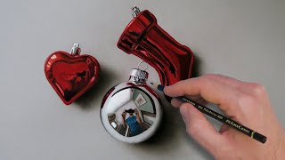 Christmas Ball & Ornaments 3D Drawing