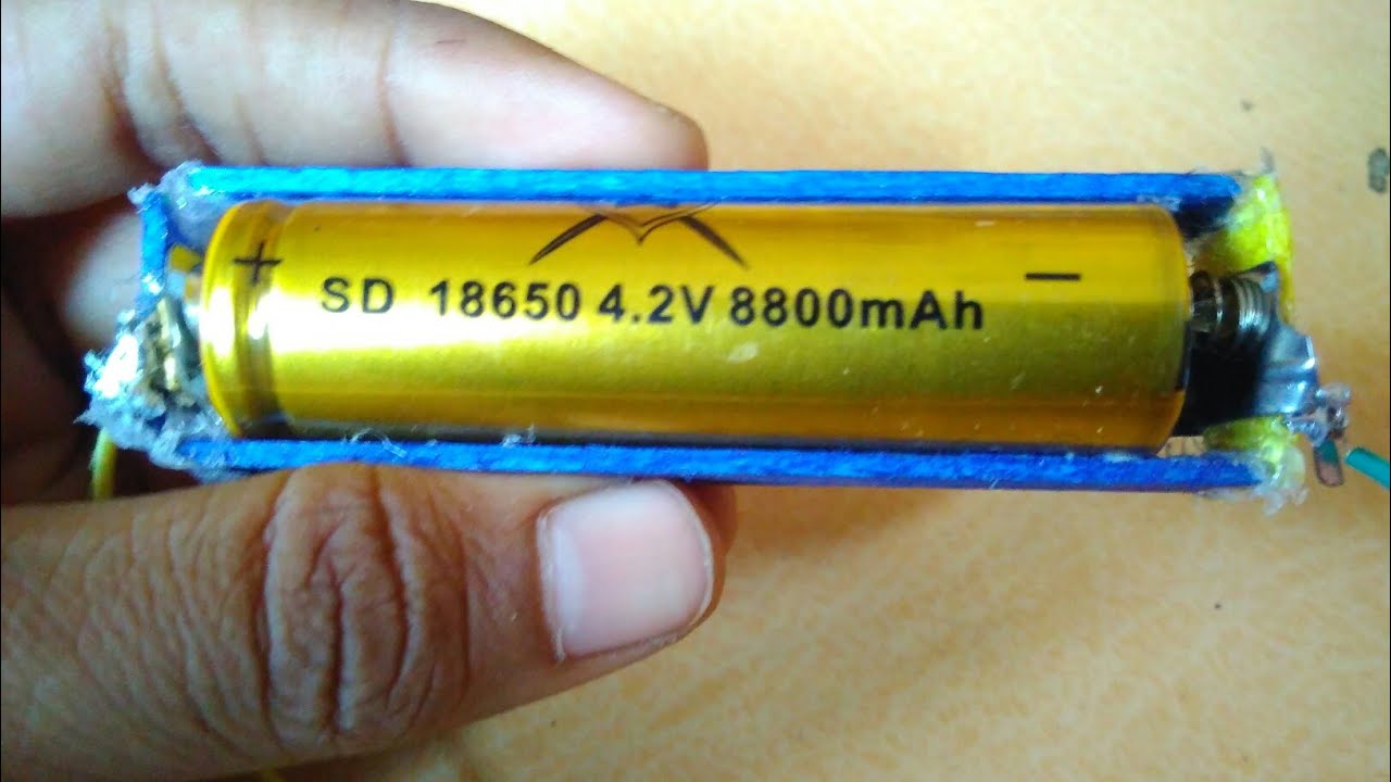 How to make a Battery Holder at home with ice cream stick