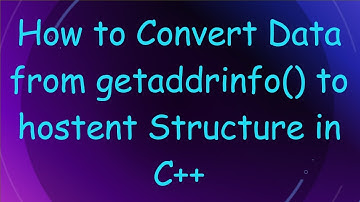 How to Convert Data from getaddrinfo() to hostent Structure in C++