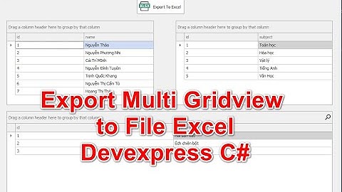 [DEVEXPRESS] Export multi Gridview to one file Excel C# Winform
