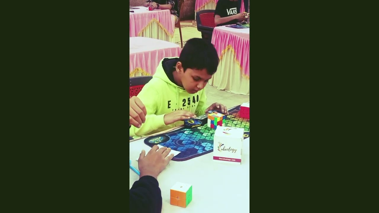 My first 3x3x3 cube competition (WCA) in INDIA 