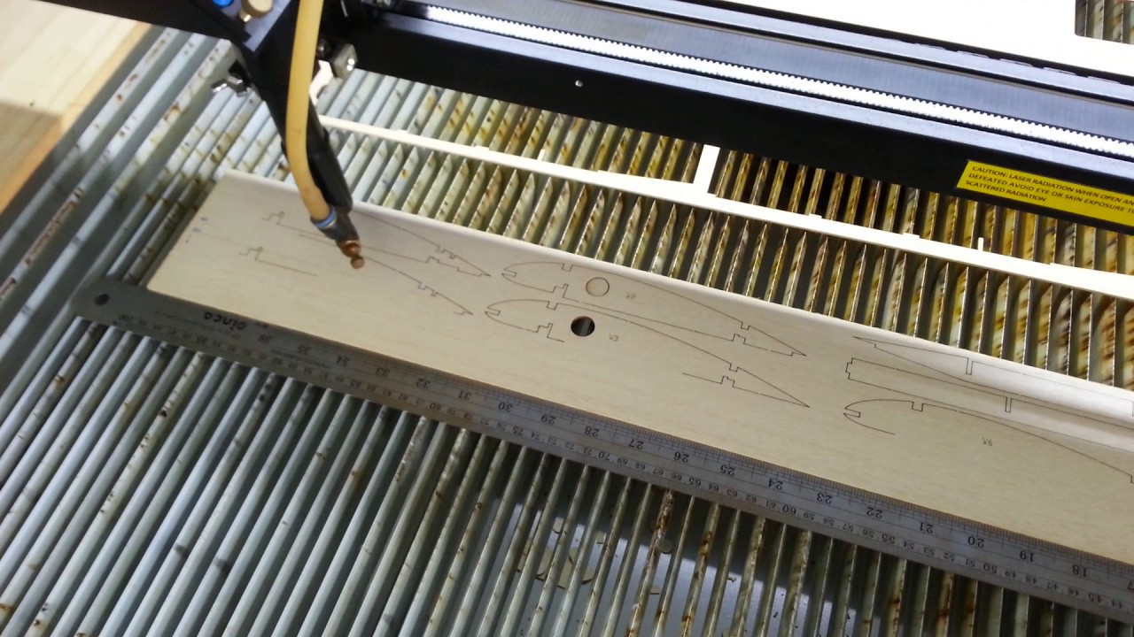 Laser cutting balsa 2.5 mm YouTube