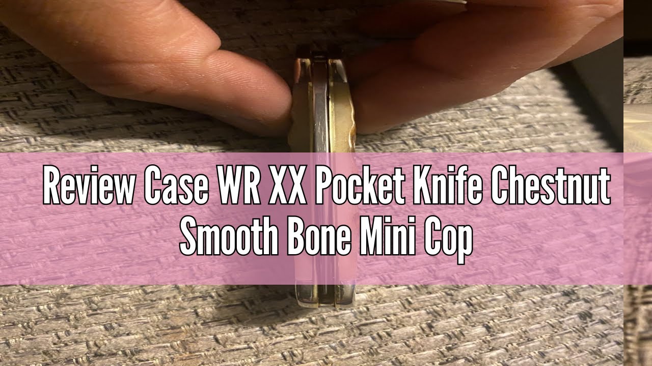 Review Case WR XX Pocket Knife Chestnut Smooth Bone Mini Copperlock Item 28704 (61749L SS