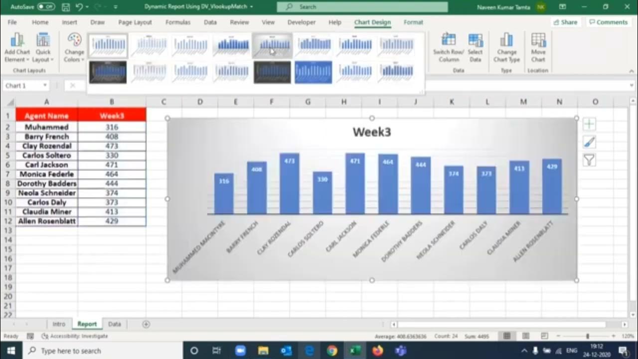 How to Create Dynamic Charts 📉📉📉📉 in Excel #excel #exceltips # ...