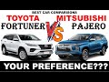 ALL NEW Toyota FORTUNER Vs ALL NEW  Mitsubishi Pajero Sport | Which one do you prefer ?