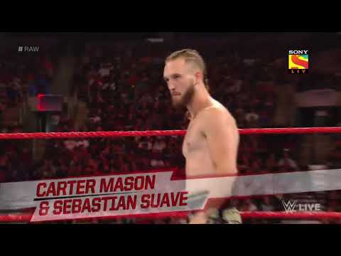 The Viking Raiders vs Carter Mason & Sebastian Suave   WWE  RAW