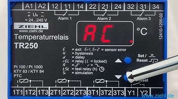 ZIEHL TR250 - Alarmspeicher auslesen