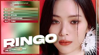 ITZY - RINGO | Line Distribution