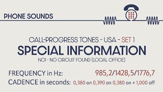 Special information tone SIT (USA). Operator intercept (loop). Phone sounds. Sound effects. SFX screenshot 3