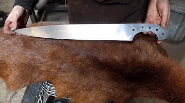 making a Vimose Seax knife/sword, part 2, heat treatment