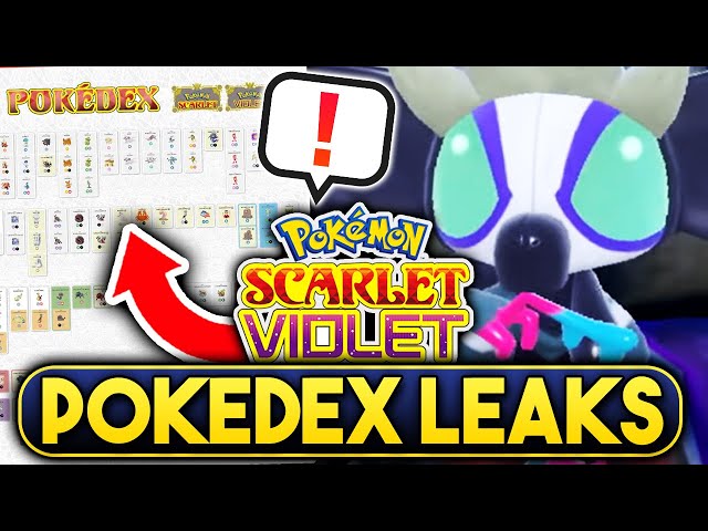 HUGE LEAK! ALL 107 NEW POKEMON for Pokemon Scarlet and Violet Pokedex 