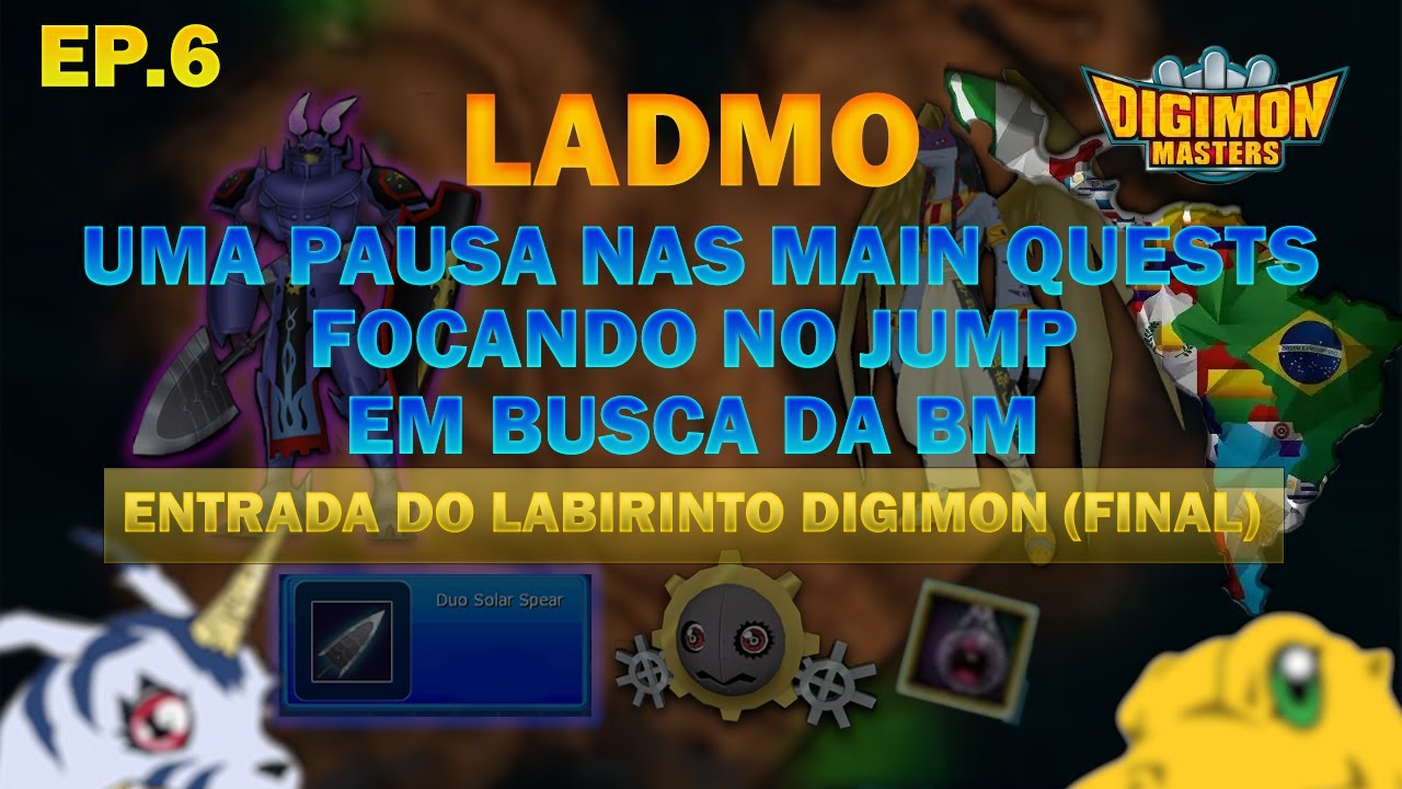 LADMO: QUESTS PRINCIPAIS LABIRINTO DIGIMON (MAZE) !!! 