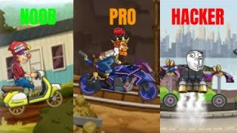 Hill Climb Racing 2 - NOOB🤓 vs PRO😎 vs HACKER😱 (WHO ARE YOU?)