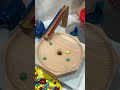 🔴🔵 Colorful Marble Race in Giant Wooden Funnel! 🌍✨⑤