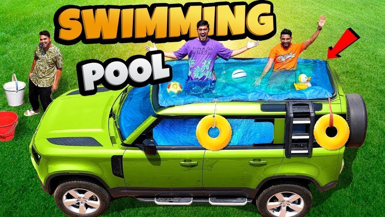 We Made Swimming Pool in Car   गाड़ी में बना दिया चलता फिरता स्विमिंग पूल