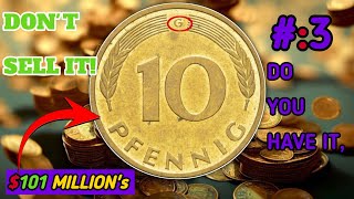 TOP 3 Most Valuable German Coins Worth BIG MONEY  How much Pfennig Coins From Germany