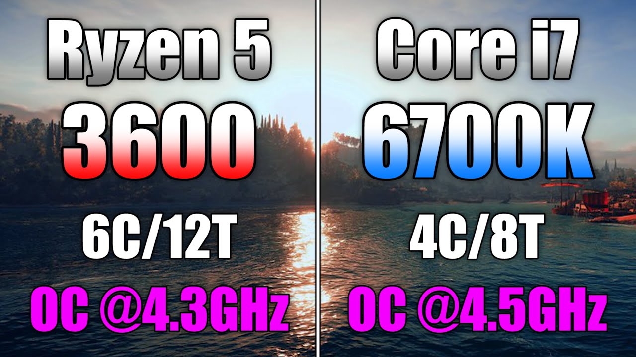 Ryzen 3600 OC @4.3GHz vs Core i7 OC @4.5GHz - YouTube