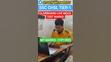 14-15 JULY📆 SSC CHSL TIER-1 OLIVEBOARD LIVE MOCK TEST MARKS #ssc #ssccgl #cgl #cgl2025 #shorts #chsl