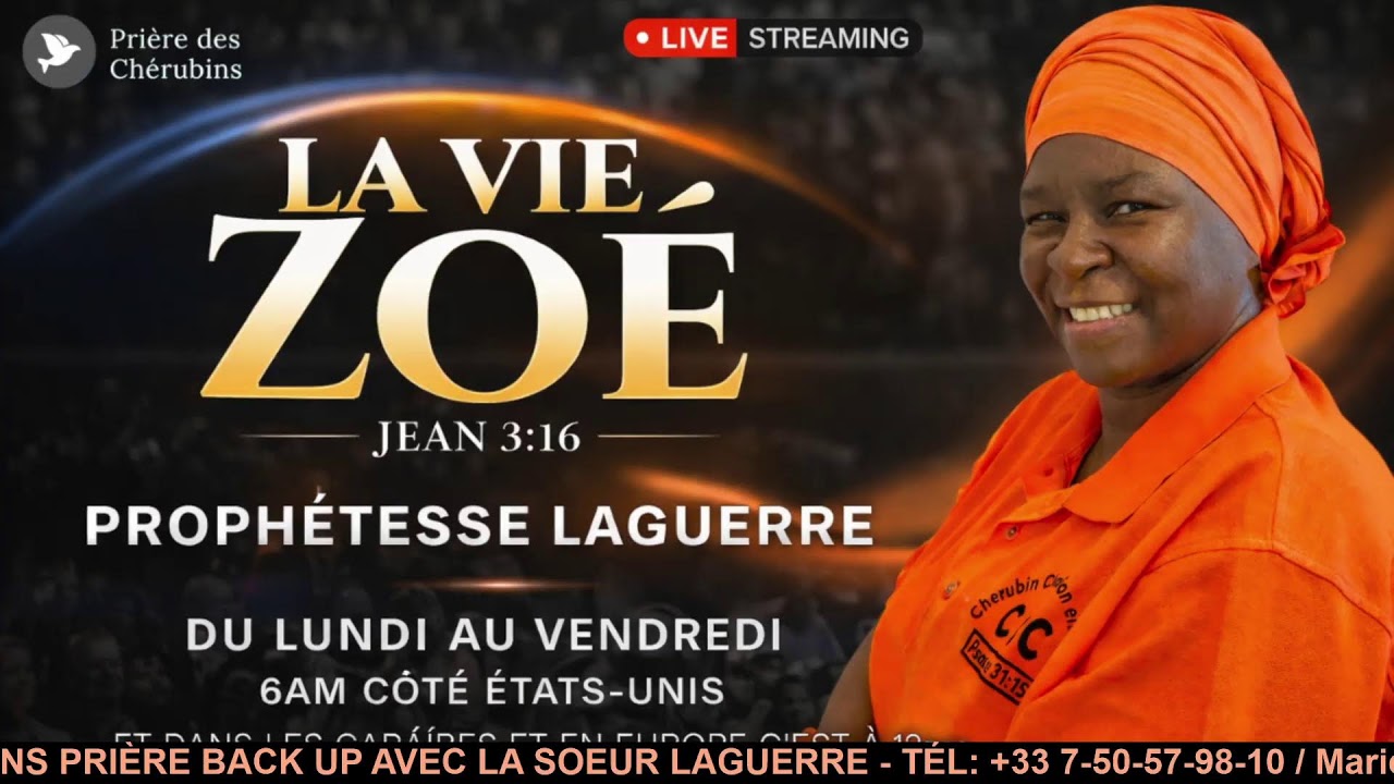 Prière Back up les Chérubins - La vie Zoé | Jean 