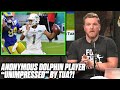 Pat McAfee Reacts To Anonymous Dolphins Players Being "Unimpressed" By Tua