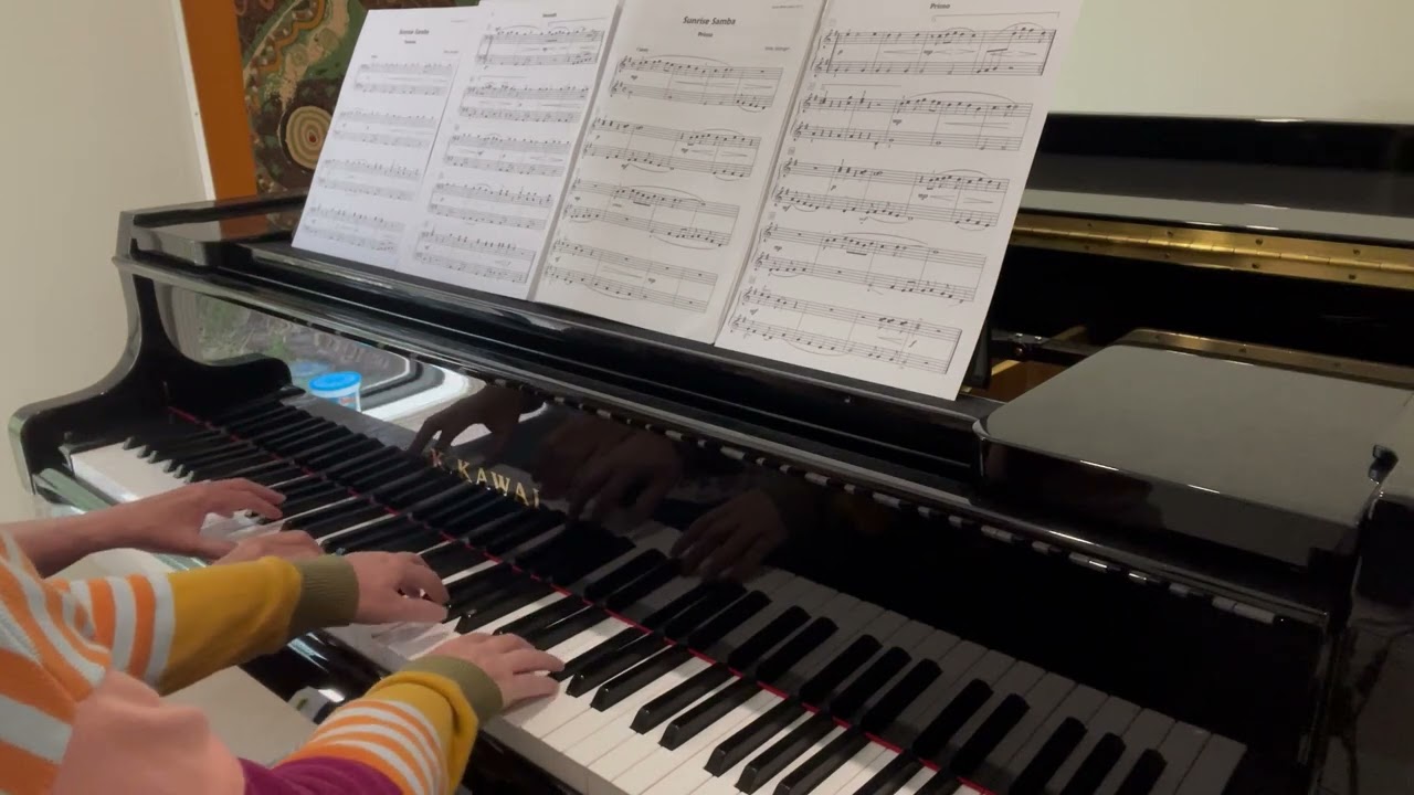 Sunrise Samba by Mike Springer  |  Alfred's Premier Piano Course  |  duet book 3