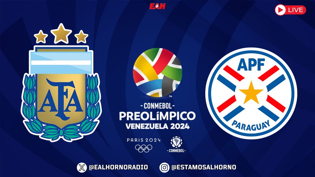ARGENTINA vs PARAGUAY PREOLÍMPICO VENEZUELA 2024 FASE FINAL YouTube
