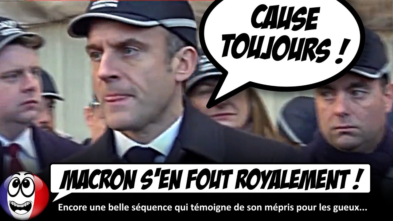 ⁣Le MÉPRIS TOTAL de Macron pour un interlocuteur. Sidérant.