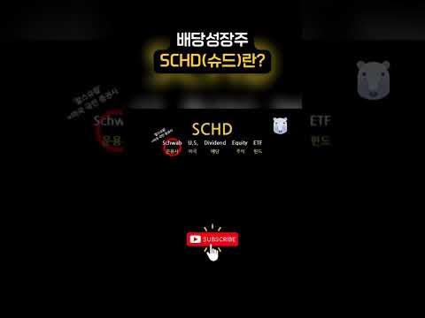 배당성장주 SCHD(슈드)란? #배당주 SCHD #Shorts