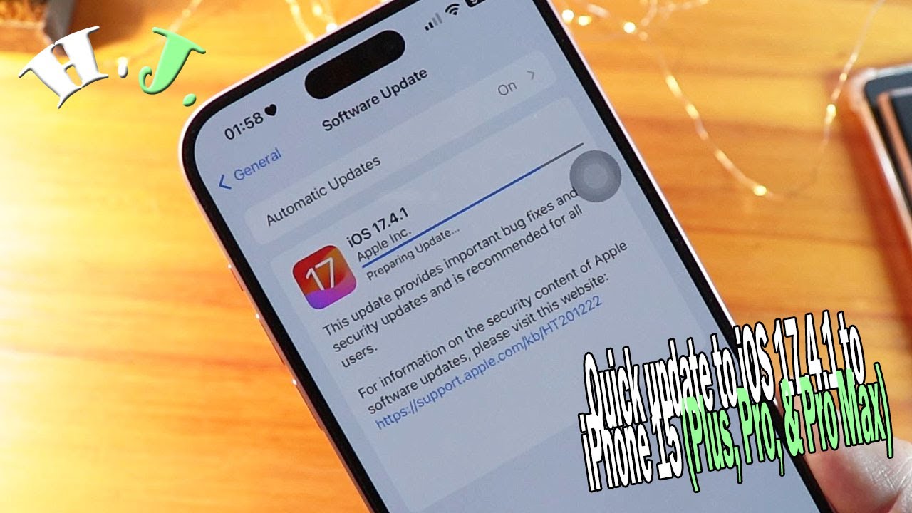 Quick update to iOS 17.4.1 to iPhone 15 (Plus, Pro, & Pro Max